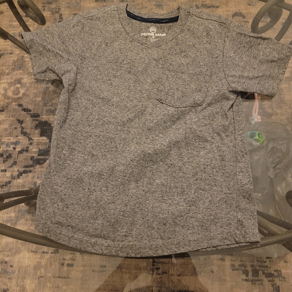 Gray Short Sleeve Tee for Kids